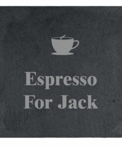 Hot Drink Motif Single Slate Coaster