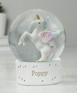 Unicorn Name Snow Globe