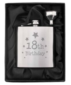 18th Birthday Hip Flask