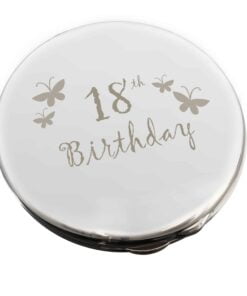 18th Butterfly Round Compact Mirror