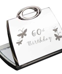 60th Butterfly Handbag Compact Mirror