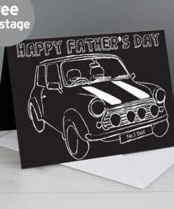 Personalised Black & White Mini Card