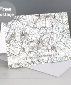 Personalised 1945 - 1948 New Popular Map Card