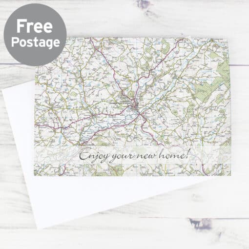 Personalised Present Day Map Card