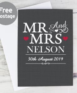 Personalised Mr & Mrs Wedding & Anniversary Cards