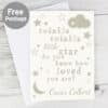 Personalised Twinkle Twinkle Card