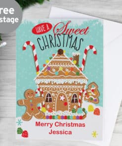Personalised Gingerbread House Card