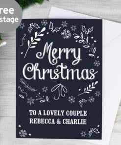 Personalised Christmas Frost Card