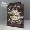 Personalised To the Moon & Infinity... Card