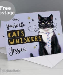 Personalised Rachael Hale Youre the Cats Whiskers Card
