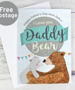 Personalised Daddy Bear Card