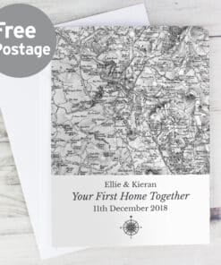 Personalised 1805 - 1874 Old Series Map Compass Card