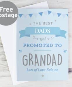 Personalised Blue Promoted to Card