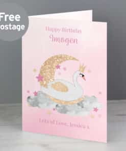 Personalised Swan Lake Card