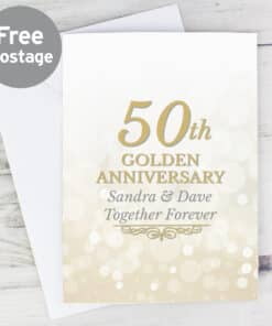 Personalised 50th Golden Anniversary Card