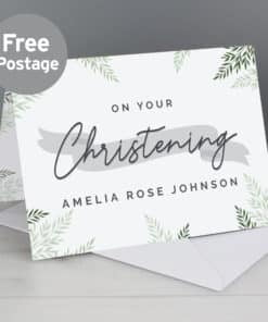 Personalised Christening Card