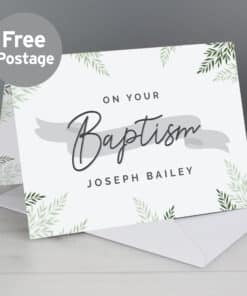 Personalised Baptism Card