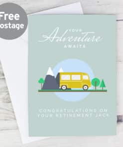 Personalised Leaving, Retirement, Adventure Card