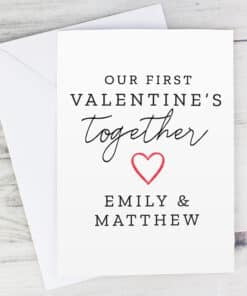 Personalised Our 1st Valentine's Day Card