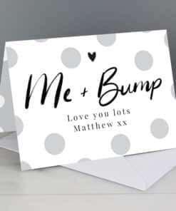 Personalised Me & Bump Card