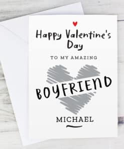 Personalised Happy Valentine's Day Card