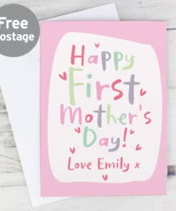 Personalised Happy First Mother's Day Card