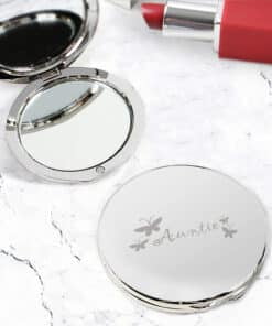 Auntie Round Compact Mirror