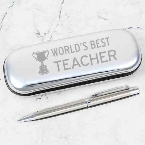 World's Best Teacher Pen & Box
