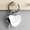 Personalised Heart Photoframe Keyring