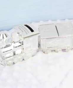 Personalised Train Money Box with Tooth & Curl Trinket Box
