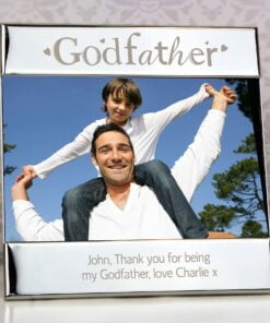 Personalised Silver Godfather Square 6x4 Photo Frame
