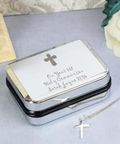 Personalised Cross Necklace and Box