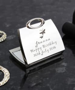 Personalised Butterfly Handbag Compact Mirror