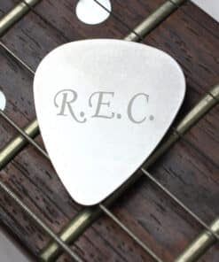 Personalised Initials Silver Plectrum