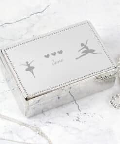 Personalised Ballerina Rectangular Jewellery Box