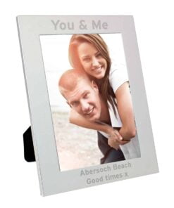 Personalised Silver 5x7 Bold Style Photo Frame