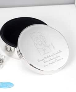 Personalised Me to You Flower Round Trinket Box