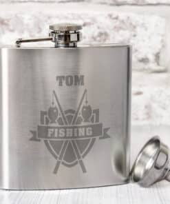 Personalised Fishing Hip Flask