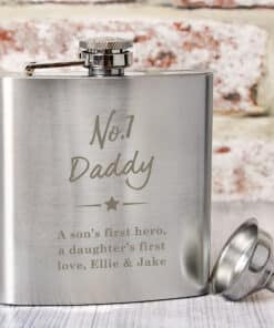 Personalised No.1 Hip Flask