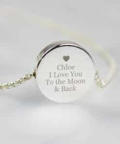Personalised Any Message Disc Necklace Personalised Any Message Disc Necklace