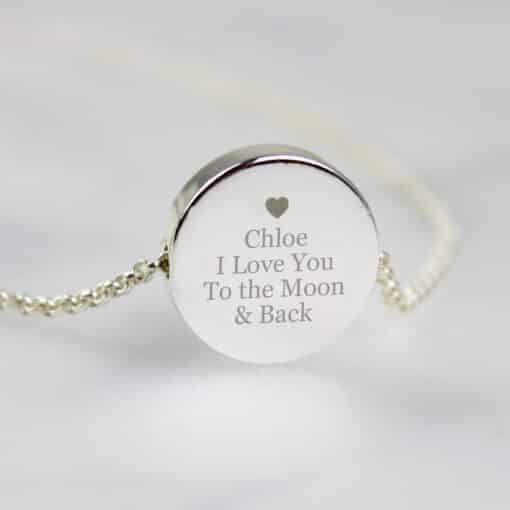 Personalised Any Message Disc Necklace Personalised Any Message Disc Necklace