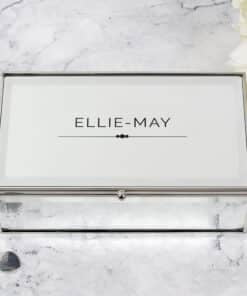 Personalised Classic Mirrored Jewellery Box