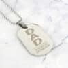 Personalised Dad Stainless Steel Dog Tag Necklace