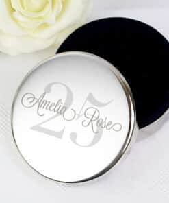 Personalised Birthday Big Age Round Trinket Box
