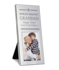 Personalised Gold Award Small Silver 2x3 Photo Frame