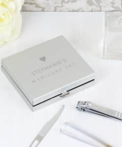 Personalised Heart Manicure Set