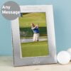 Personalised Golf 4x6 Silver Photo Frame
