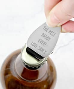 Personalised Any Message Bottle Opener Keyring