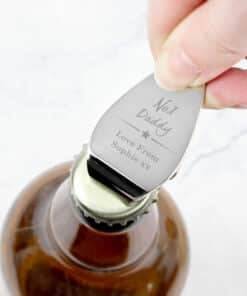 Personalised No.1 Bottle Opener Keyring