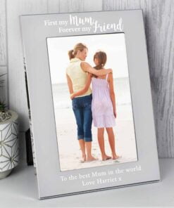 Personalised First My Mum...4x6 Silver Photo Frame